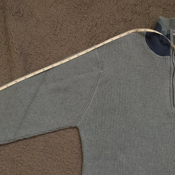 GAP Men 1/4 Zip Cotton Pullover Sweater Size L - Picture 11 of 13